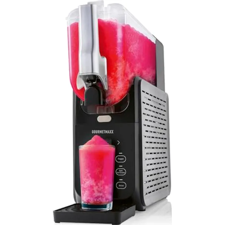 GOURMETmaxx FreezeUp Slush Eis Maschine, 2,8 L Slush Maker mit 5 Modi für Slushies, Milchshakes und Softeis – elektrisch, für bis zu 10 Personen