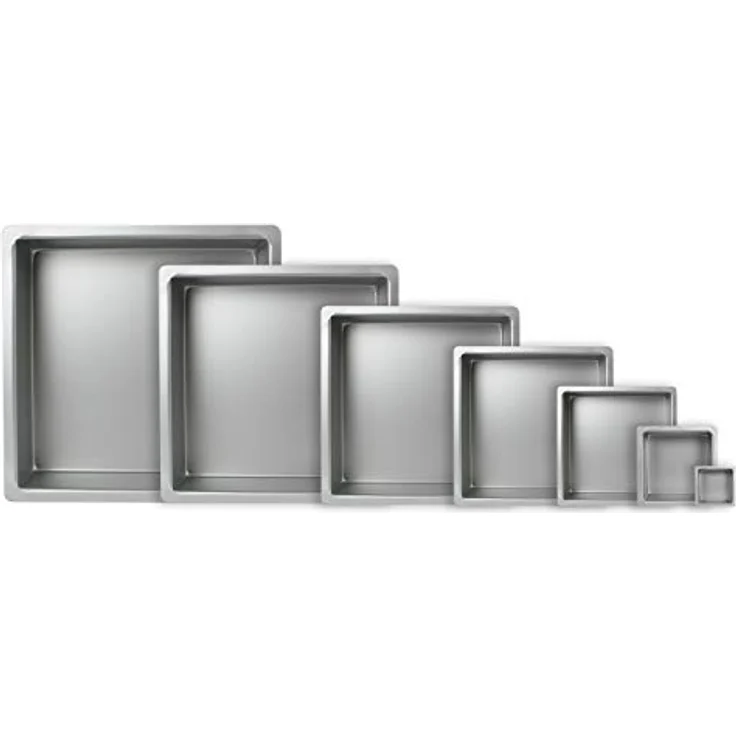 PME SQR124 Quadratische Backform aus eloxiertem Aluminium, 305 x 305 x 102 mm, Silver, 30 x 30 x 10 cm – Bild 6