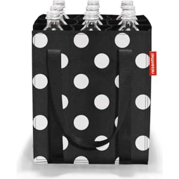 REISENTHEL® Einkaufsshopper bottlebag dots white, Tragetasche für 9 Flaschen à 0,75 Liter – Bild 2