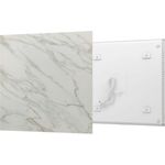 Fenix ECOSUN Infrarotheizung Steinoptik Calacatta, 300 Watt, 59,2 x 59,2 x 4,0 cm, Sinterkeramik für Bad, Wohnraum und Schlafzimmer