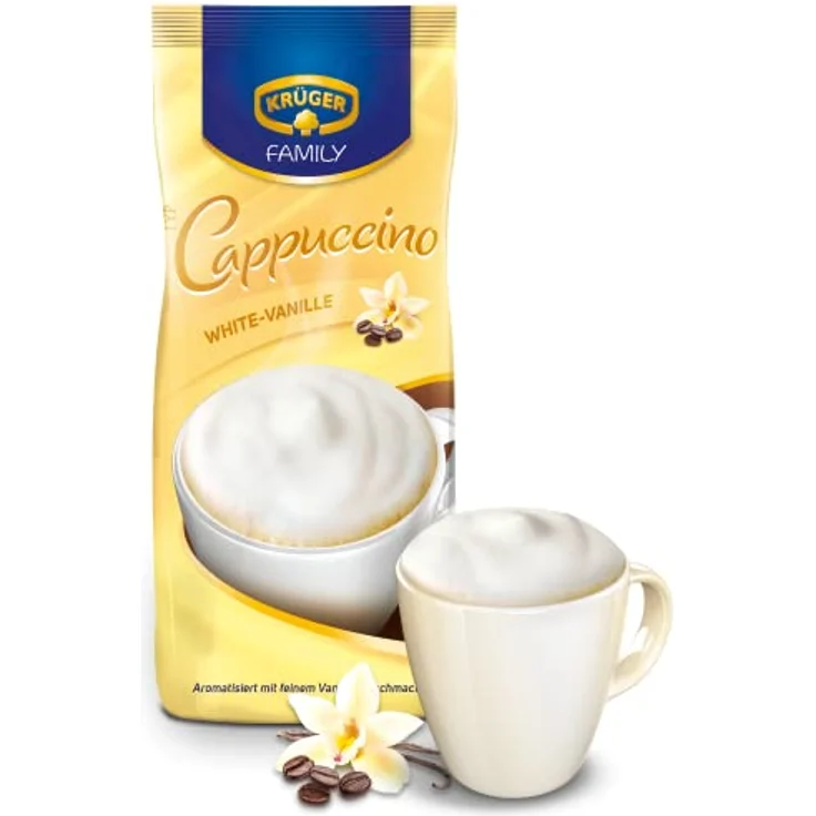 Krüger Cappuccino White-Vanille, 500g – Bild 2