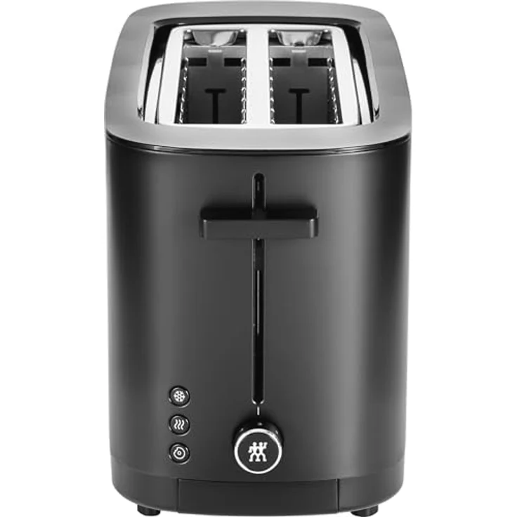 Zwilling ENFINIGY Toaster mit 3 Automatikprogrammen, 7 Bräunungsgraden und Abschaltfunktion, Langschlitztoaster für 4 kurze oder 2 lange Scheiben, mit Brötchenaufsatz, Schwarz – Bild 3