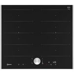Neff, T66TTX4L0, Autarkes Flex-Induktionskochfeld mit Twist Pad Steuerung, N90, Breite 60 cm, Schwarz mit Rahmen aufliegend, Home Connect