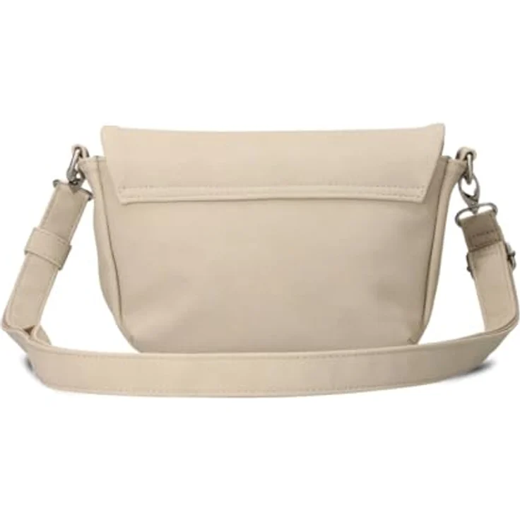 Zwei Mademoiselle.M M40 Umhängetasche, elegant mit Schlüsselfinder, Nubuk-Linen (beige) – Bild 3