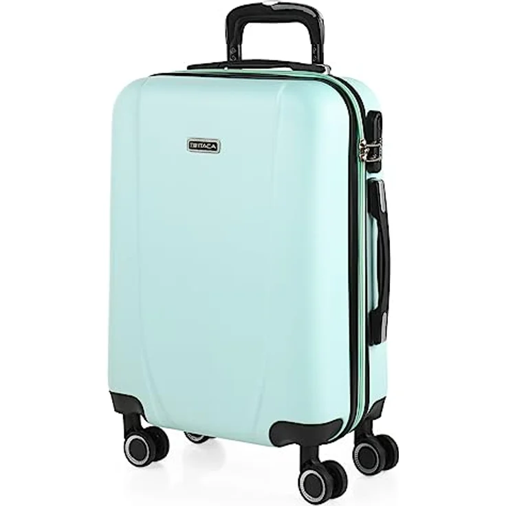 ITACA - Koffer Klein Handgepäck - Handgepäck Koffer 4 Rollen - Koffer Handgepäck 55x40x20 Leicht und Robust - Reisekoffer Klein aus Hochwertigen Materialien 71150, Minzgrün – Bild 1