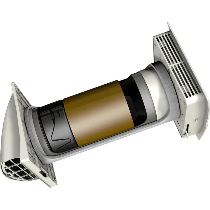 Marley Wärmetauscher Belüftungsventilator mit 85 % Wärmerückgewinnungsrate, Funkfernbedienung und drei Lüftungsstufen