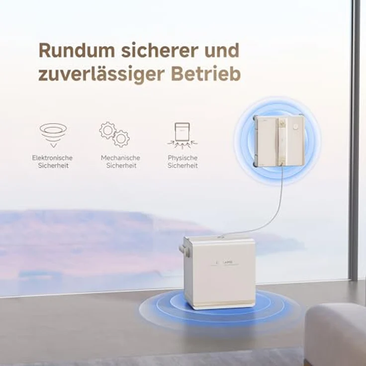Dreame Fensterputzroboter C1 Station, intelligente KI-Routenplanung, 5.500 Pa Saugkraft, Dual-Spray-Technologie, mobile All-in-One-Station – Bild 3