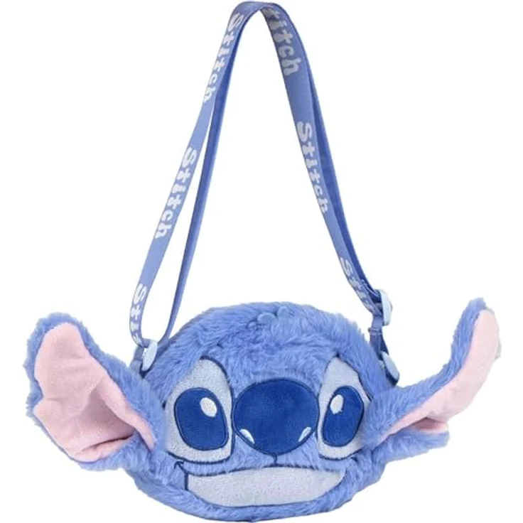 Lilo & Stitch Blue Blur Umhängetasche, Schultertasche für Kinder mit verstellbarem Schulterriemen, blau – Bild 1