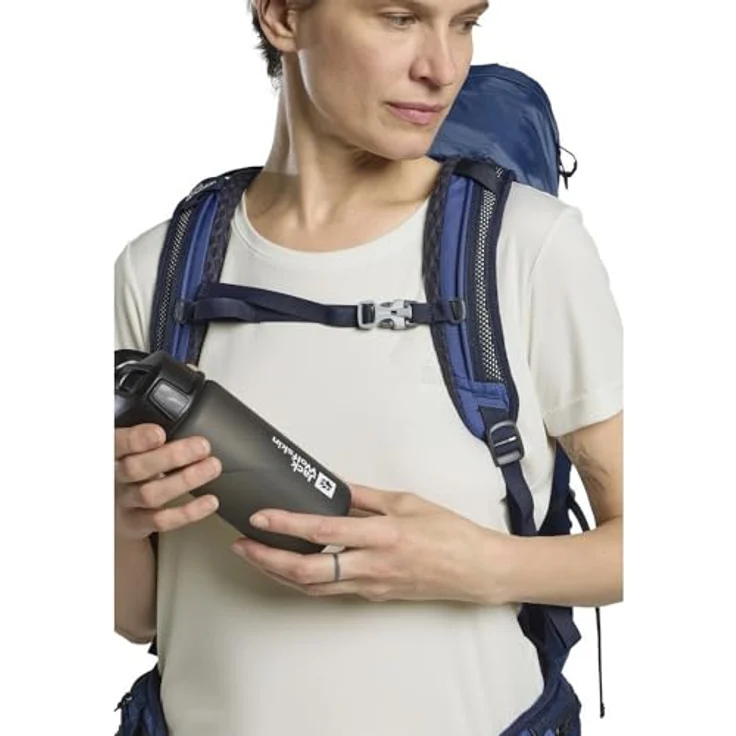 Jack Wolfskin SAIMA STRAW 0.5L Trinkflasche, auslaufsicherer Strohhalmdeckel, griffige Hülle – Bild 6