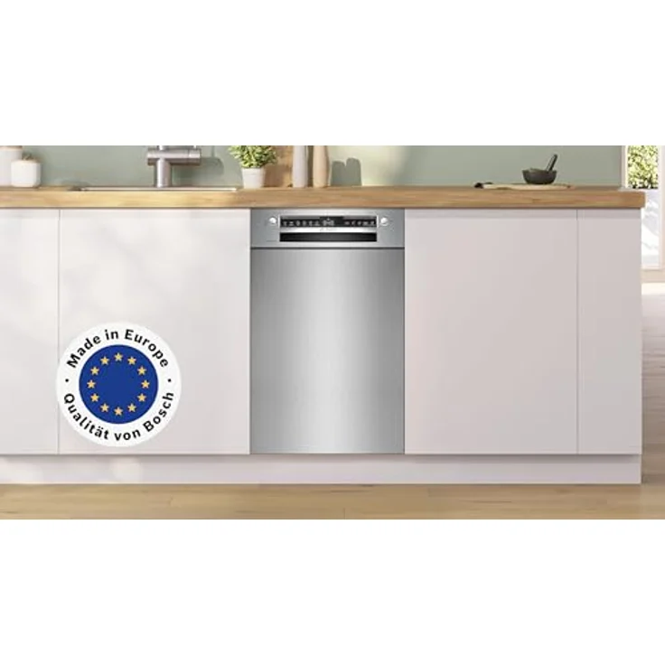 Bosch SPU4HMS10E Unterbau-Geschirrspüler, 45 cm, gebürsteter Stahl, Geräuschunterdrückung, Silence on Demand Funktion – Bild 2