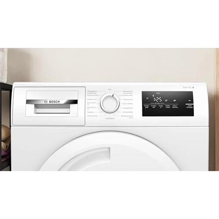 Bosch Hausgeräte WTN83203 Serie 4 Kondenstrockner, 8 kg, Auto Dry: optimale Trocknung, Anti-Vibration-Design: mehr Standfestigkeit, Rekordverdächtig schnell, Sensitive-Drying-System – Bild 3