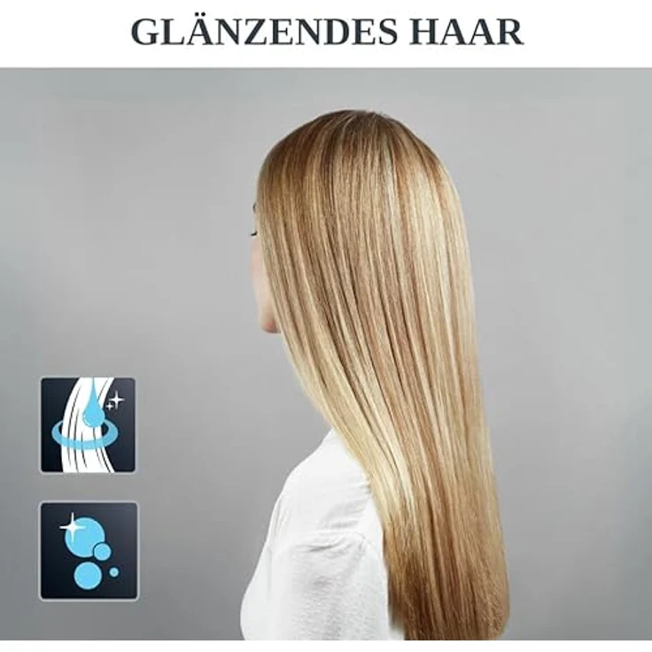 Rowenta SF4630 Express Shine Haarglätter | Arganöl-Infusor | Keramikplatten | Ionen-Effekt | 8 Temperatureinstellungen | 2-in-1-Wickeln und Glätten | gesundes Haar | Schwarz/Gold – Bild 3