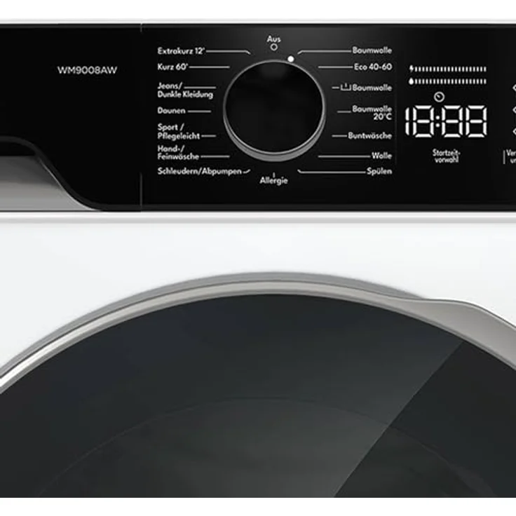 MOCTOR WM9008AW Waschmaschine Serie 9, 8kg, mit Aquastop, Microfaserfilter und WIFI-Funktion, weiß – Bild 3
