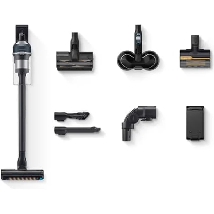 Samsung Jet 85 Wet&Clean Akku-Staubsauger, 210 W, Inkl. Wischaufsatz Spray Spinnig Sweeper und weiterem Zubehör, Blau, VS20C85G7TB/WD – Bild 1