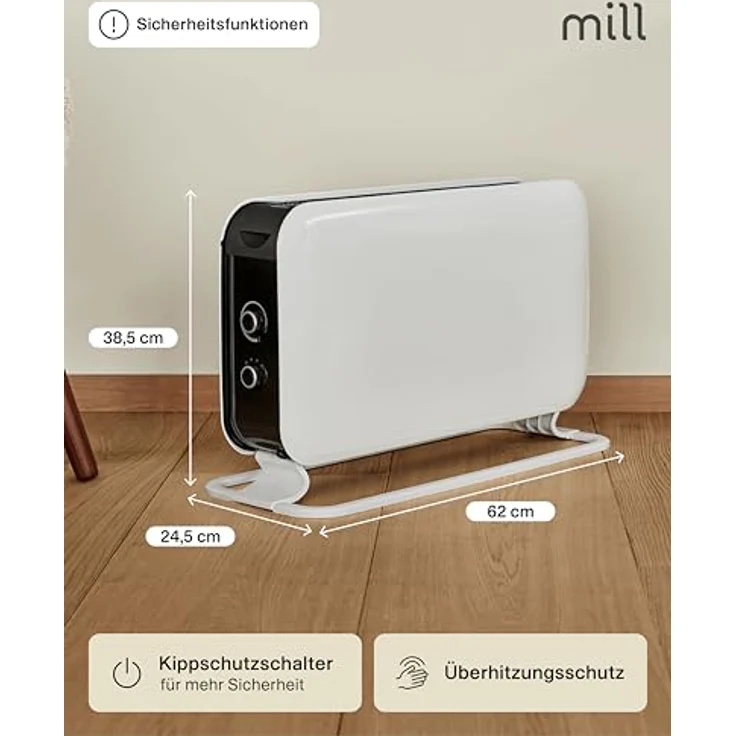 Mill Convection CO2200MECMAX, Heizkörper, Weiss, Heizgeräte – Bild 5