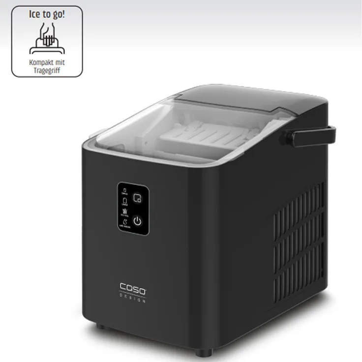 Caso Eismaschine IceChef Compact 3401, leiser Eiswürfelbereiter in modernem Design