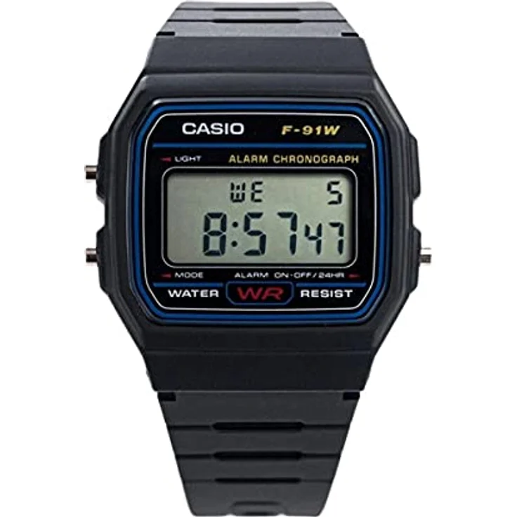Casio Digital F-91W-1YEG, Schwarz – Bild 1