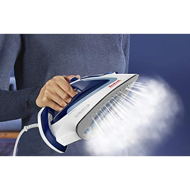 Tefal FV5736 Easygliss Dampfbügeleisen (2500 Watt, extra Dampfstoß: 220 g-Min., Tankfüllmenge: 270 ml) blau-weiß – Bild 6