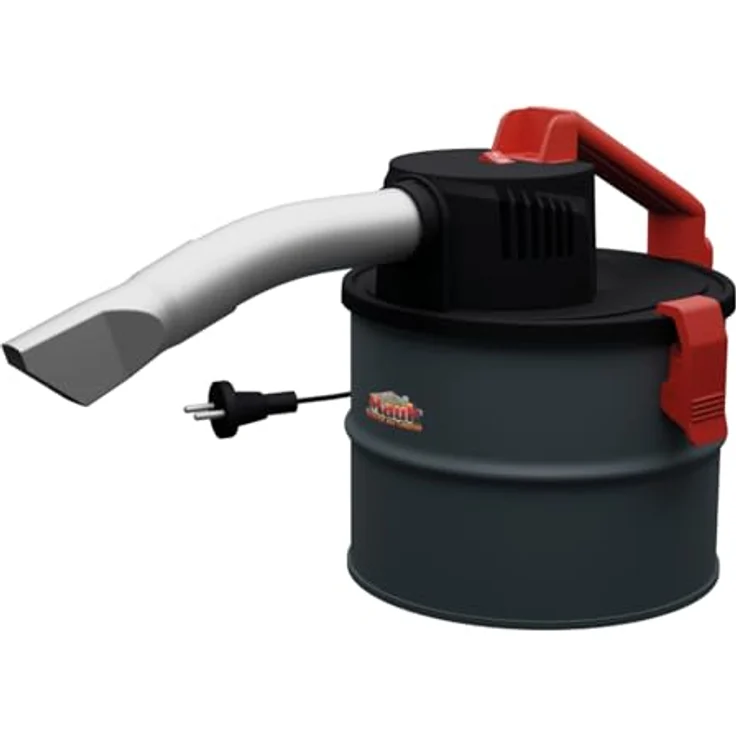 Mauk® Pelletofen Kamin & BBQ Holzkohle Aschesauger & Grillgebläse Feuerbalg - 4 Liter Nass/Trocken Handsauger mit HEPA-Filter und 600 Watt Motorleistung, schwarz – Bild 1