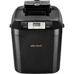 Efbe-Schott SC BBA 1000 BK CP Jumbo-Brotbackautomat, für 1000 g Brote, 12 Automatikprogramme, Krustenkontrolle, 60-Minuten-Warmhaltefunktion, 550 Watt, Schwarz/Silber