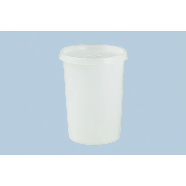 Hünersdorff Dose mit Stülpdeckel 500 ml, rund, naturfarben, lebensmittelgeeignet, BPA-frei, temperaturbeständig -20°C bis +70°C, VPE: 24