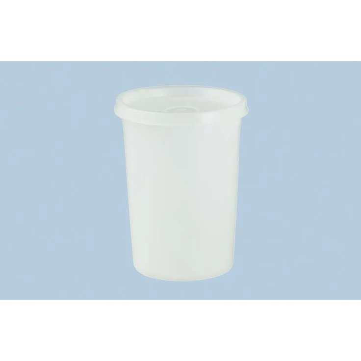 Hünersdorff Dose mit Stülpdeckel 500 ml, rund, naturfarben, lebensmittelgeeignet, BPA-frei, temperaturbeständig -20°C bis +70°C, VPE: 24