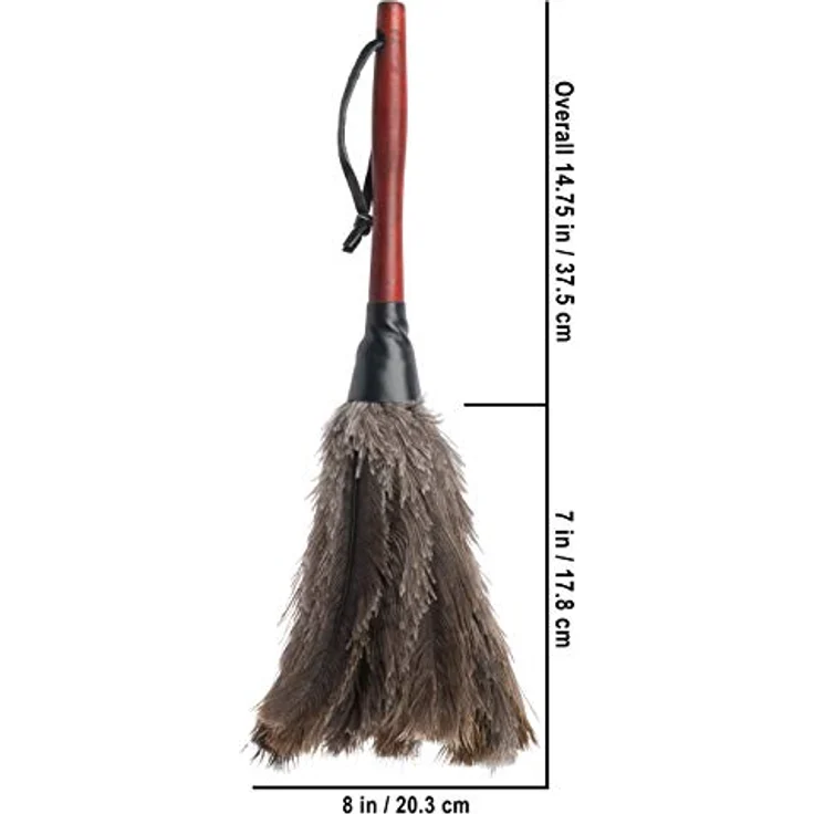 Redecker Staubwedel mit Straußenfedern, Buchenholzgriff, 35 cm – Bild 3