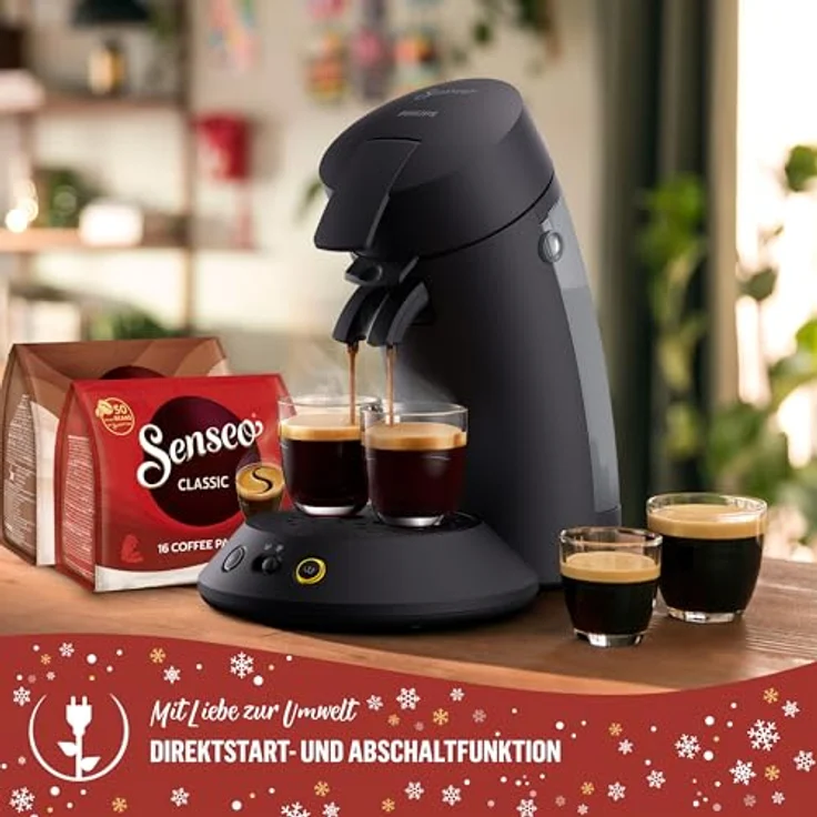 Philips Senseo Kaffeepadmaschine Original Plus CSA210/69, mit zwei Kaffee-Einstellungen, nachhaltiges Design aus 28% recyceltem Plastik, inkl. Gratis-Zugabe (Wert 5 € UVP) – Bild 4