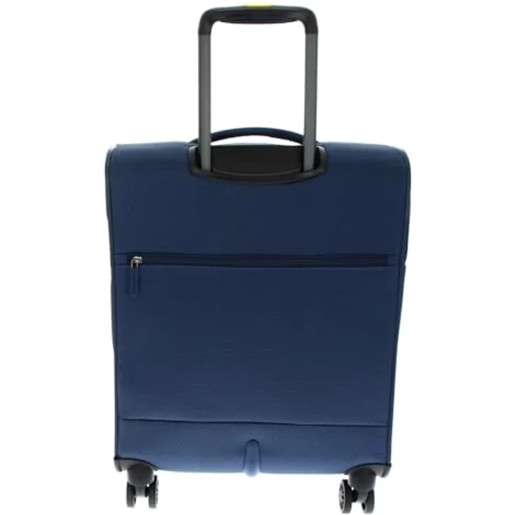 Mandarina Duck Zephyr Trolley Cabin, Koffer aus 3D-Effekt-Stoff, leicht und praktisch, blau – Bild 4
