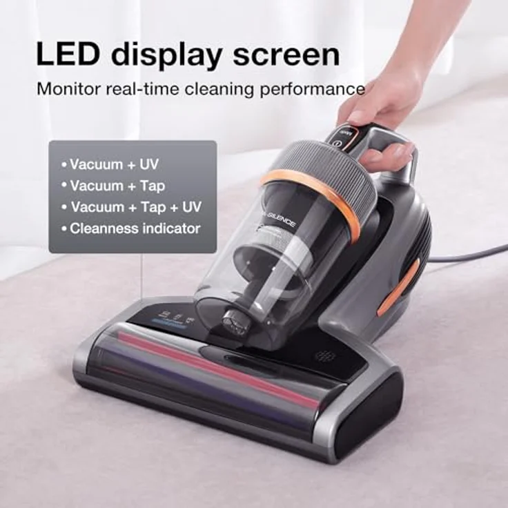 Jimmy BX7 Pro Milbensauger mit UV-Licht, 700 Watt, grau – Bild 6