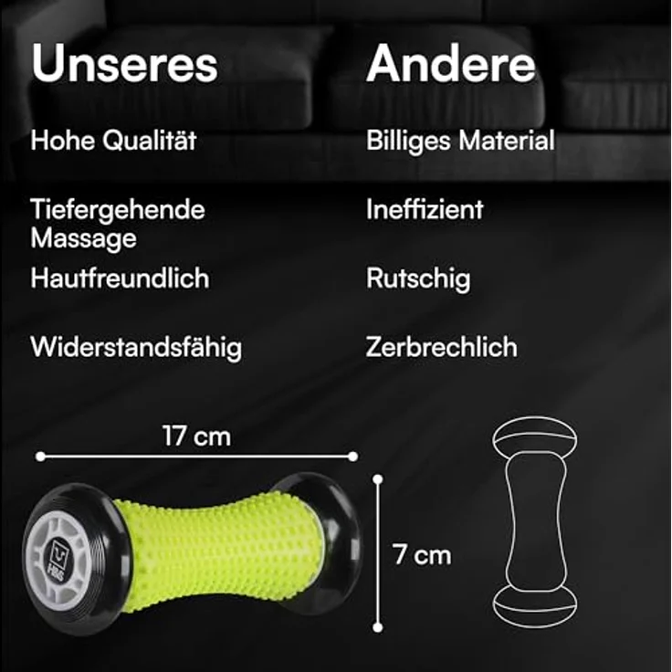 H&S Massageroller Fußmassage Igelball - Entspannender Silikon Massageball für die Füße, 1-tlg., Silikon Massageball zur Entspannung – Bild 4