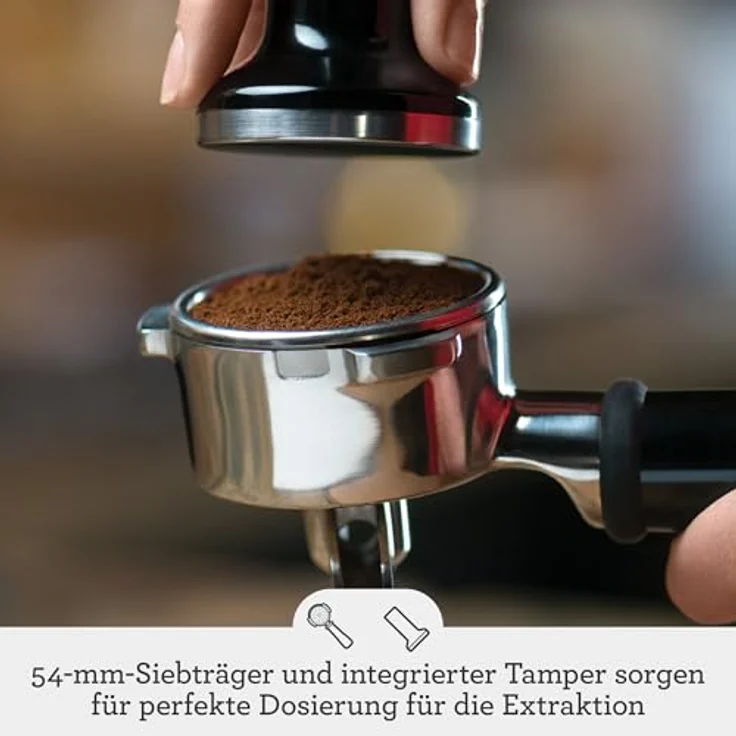 Sage Appliances SES880 Espressomaschine mit integriertem Mahlwerk, Schwarz – Bild 5