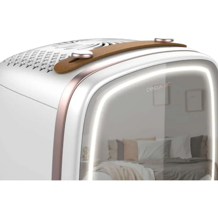 Cecotec Bamba CoolingBeauty 6000 Mirror, Mini-Kühlschrank mit 6L Volumen, Spiegel-Tür und LED-Licht, geräuschlos, Kühlung bis 10ºC – Bild 4