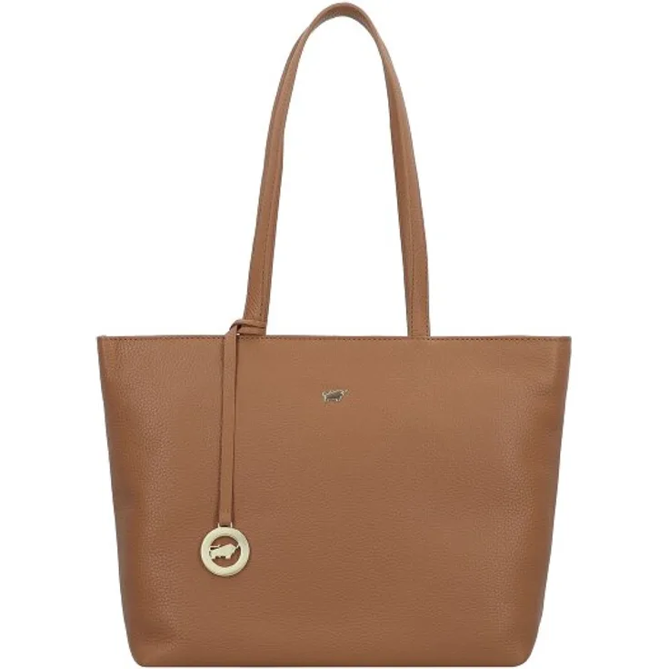 Braun Büffel Hanna Shopper Tasche S, 100% Leder, 38 cm x 25 cm x 12.5 cm, braun