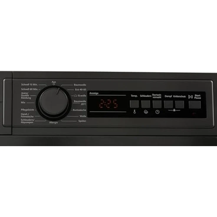 Telefunken W-8-1400-A0-DI Waschmaschine 8 kg | Frontlader | 1400 U/Min | Energieklasse A | Dampffunktion | AquaStop | Überlaufschutz | 15 Programme | BLDC Motor | dark inox – Bild 5