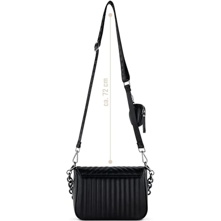 bugatti Umhängetasche SIRA, Crossbody Bag mit verschließbarem Täschchen, grau – Bild 4