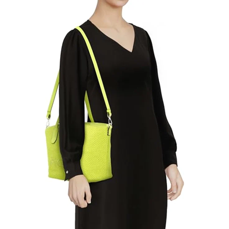 Picard Shopper Knitwork, Einkaufstasche aus 100% recyceltem PU, grün, mit Reißverschluss und abnehmbarem Schultergurt, 12 L – Bild 6