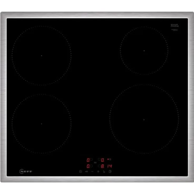 Neff, T46SBE1L0, Autarkes Induktionskochfeld mit Touch Control Bedienung, N50, Breite 60 cm, Schwarz mit Rahmen aufliegend