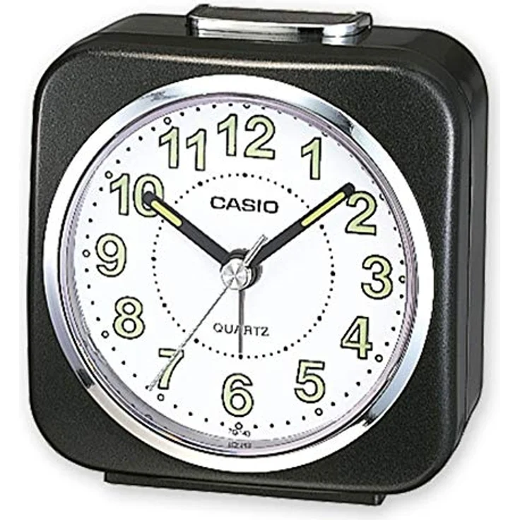 Casio Wecker TQ-143S-1EF, Schwarz, 76 mm Gehäusedurchmesser, kompakt 8x8 cm – Bild 2
