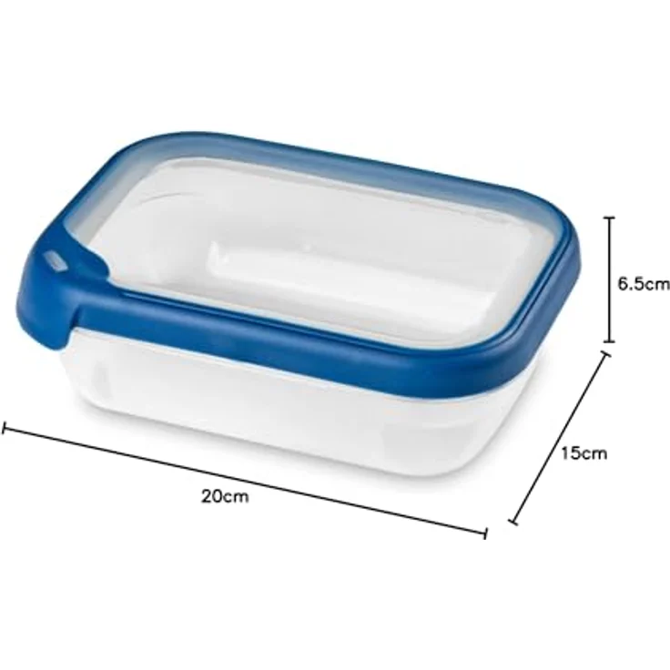 Curver Grand Chef Frischhaltedose 1,2 l, aus 100 % recyceltem Polypropylen, robust und spülmaschinenfest, transparent – Bild 4