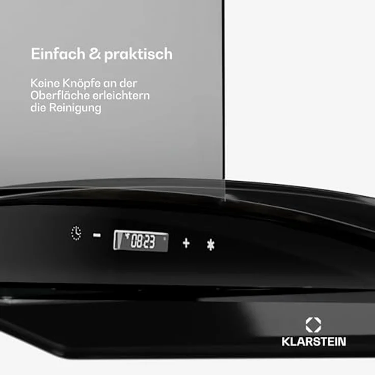 Klarstein Dunstabzugshaube 90cm, Abluft Dunstabzugshaube mit Spülmaschinenfestem Filter, LED-Beleuchtung & Touch Controls, Leise Abzugshaube mit 600 m³/h Luftstrom, Wandhauben – Bild 5