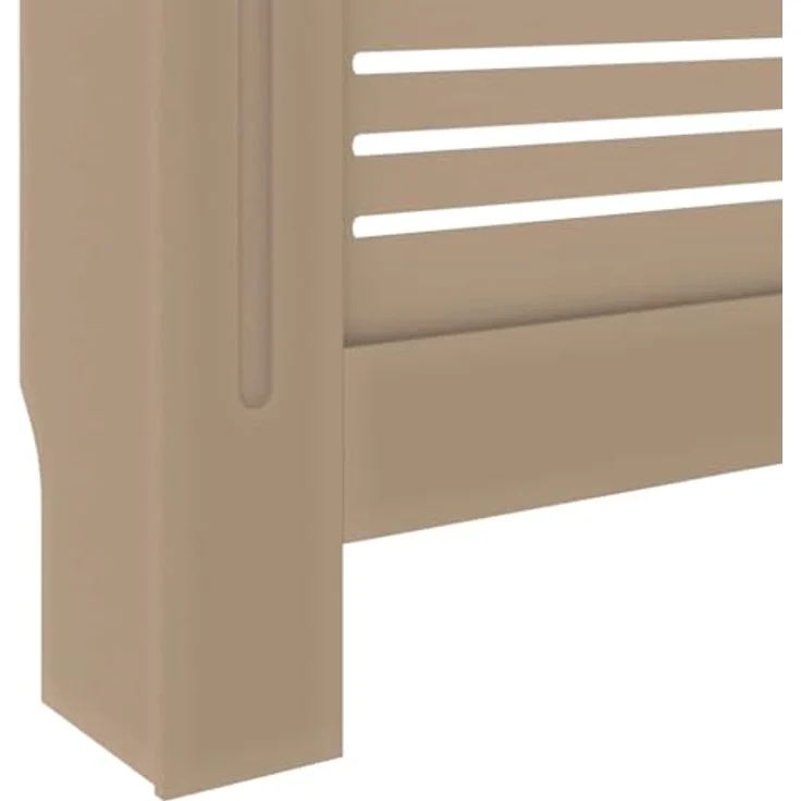 vidaXL MDF Heizkörperverkleidung, einstellbar von 142-205 cm, modernes Lattenrost-Design, robust und langlebig – Bild 6
