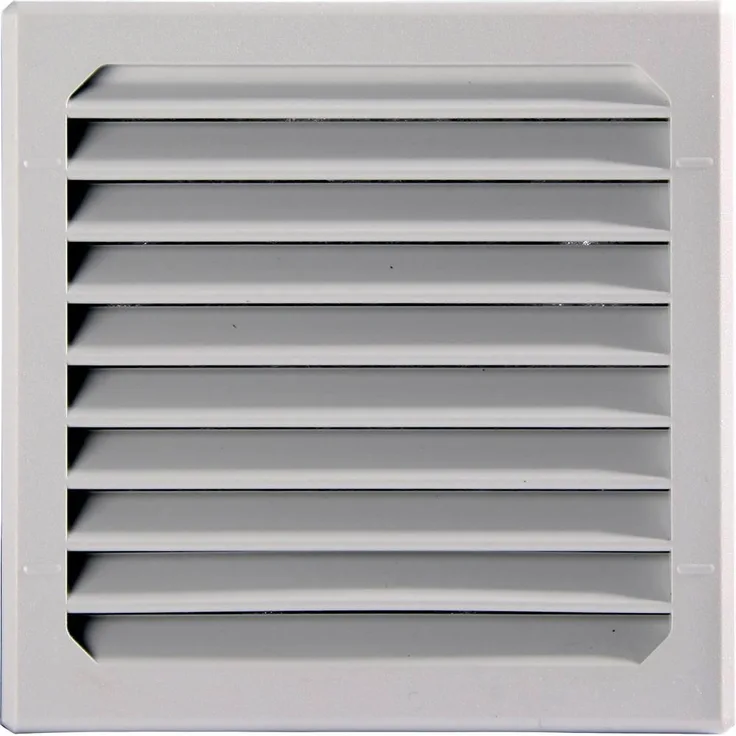 Elmeko LV 100, Belüftungsventilator mit 25 m³/h Luftdurchsatz, 12 W Leistung, lichtgrau