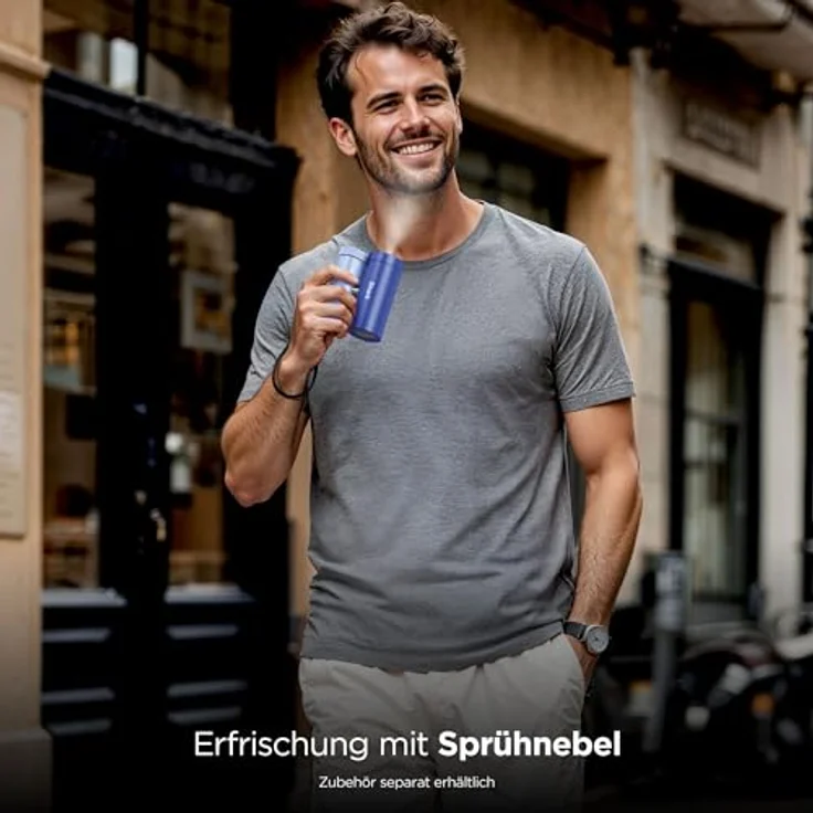 Shark ChillPill 3-in-1 Ventilator mit HydroGo Sprühnebel, InstaChill Kühlplatte & 7,5 m/s Luftstrom – Tragbar für Indoor & Outdoor – Blau – Bild 5