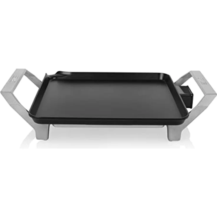 Princess 103090 Table Chef Premium Compact, Quadratische Teppanyaki-Mini-Grillplatte, für bis zu 2 Personen, hohe Leistung von 1500 Watt, Schwarz – Bild 2