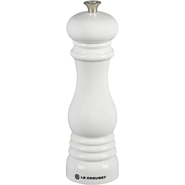 Le Creuset Pfeffermühle, ABS-Kunststoff, 6,2 x 6,2 x 20,8 cm, Keramik-Mahlwerk, Weiß – Bild 2