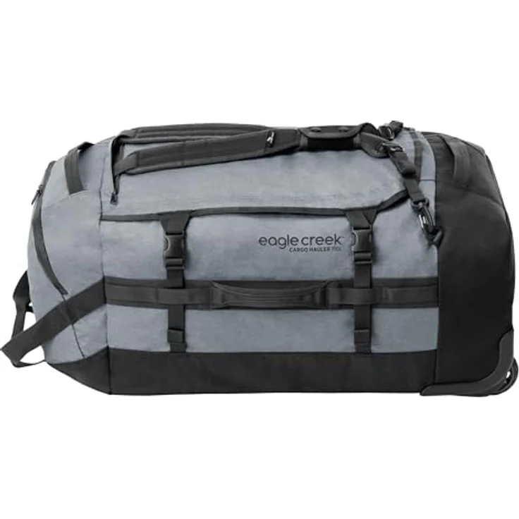 Eagle Creek Cargo Hauler Wheeled Duffel 110L - nachhaltige Version des Klassikers aus recyceltem Polyester I 110 L Volumen I Abrieb- & Wasserbeständig | 38 x 77 x 34 cm | 110 L | Charcoal (012) – Bild 3