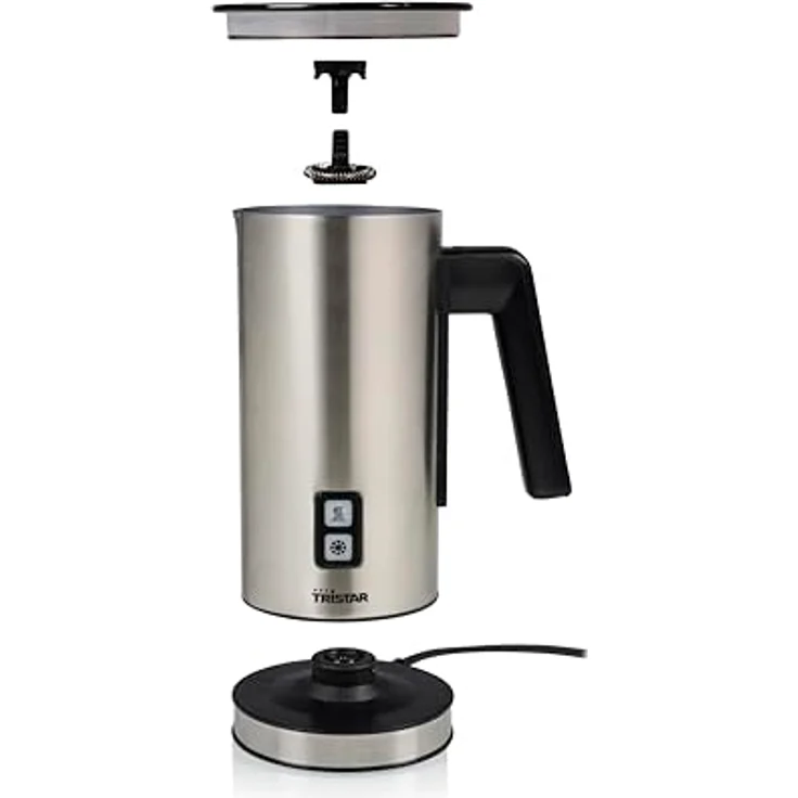 Tristar Milchaufschäumer Milchaufschäumer Tristar Silberfarben 300 ml – Bild 6