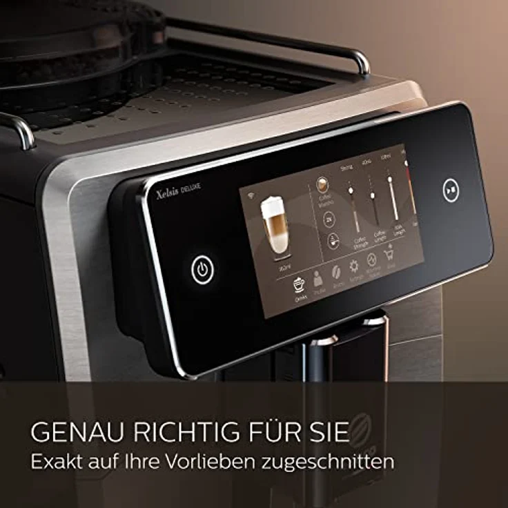 Saeco SM 8785-00 Xelsis Deluxe Kaffeevollautomat, schwarz-silber – Bild 6