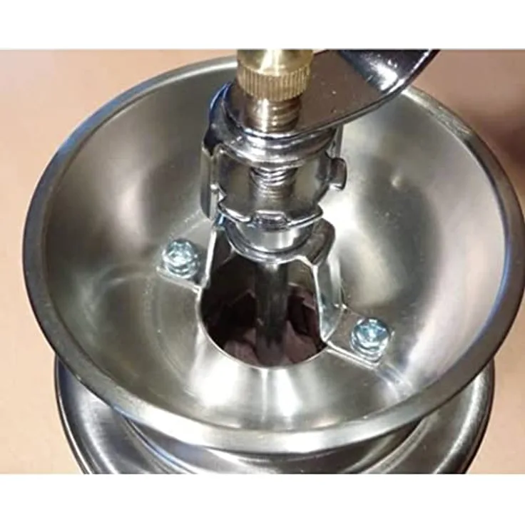 ECO Kaffeemühle mit Keramikmahlwerk, Edelstahl, individuell einstellbarer Mahlgrad, silber
